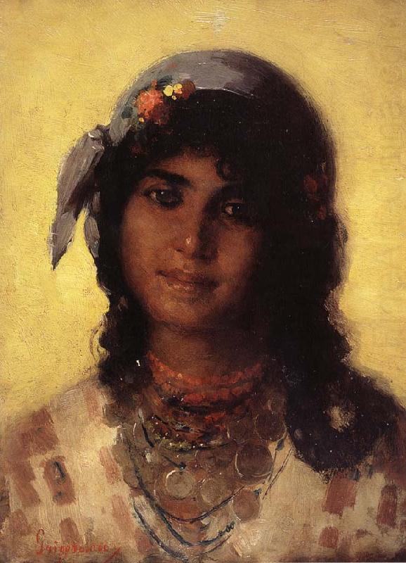 Nicolae Grigorescu Gypsy's Head china oil painting image